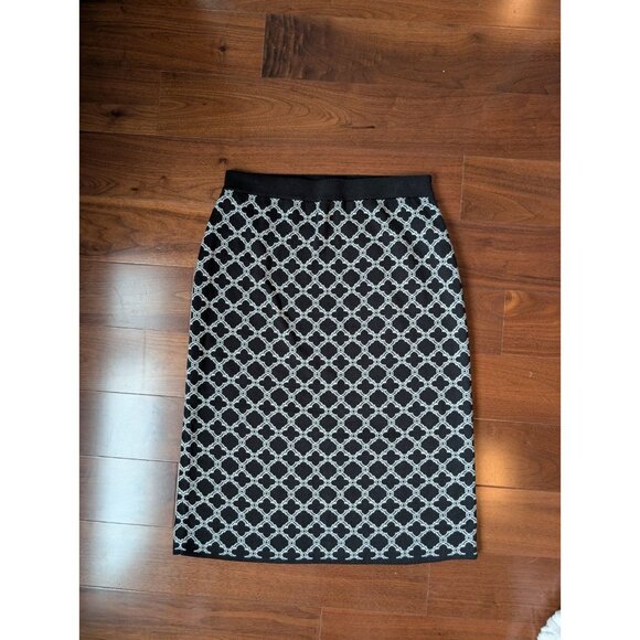 Talbots sweater Skirt - Lattice Jacquard size M pencil midi office preppy - Picture 3 of 7